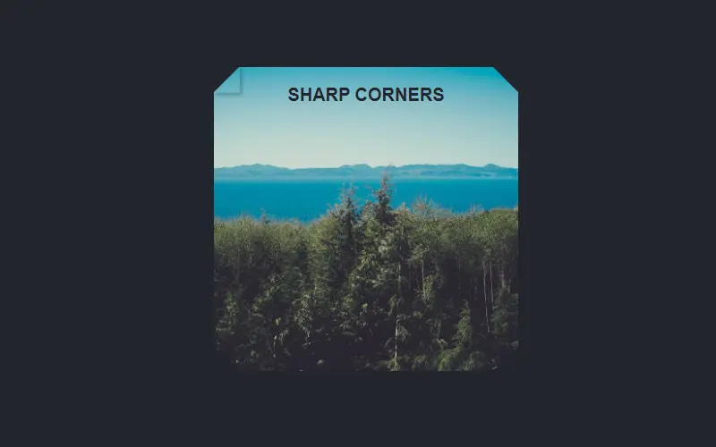 Dynamic Sharp Corners
