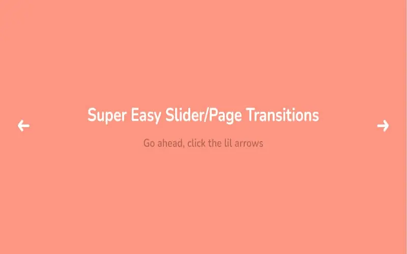 Easy CSS Page Slide Transitions