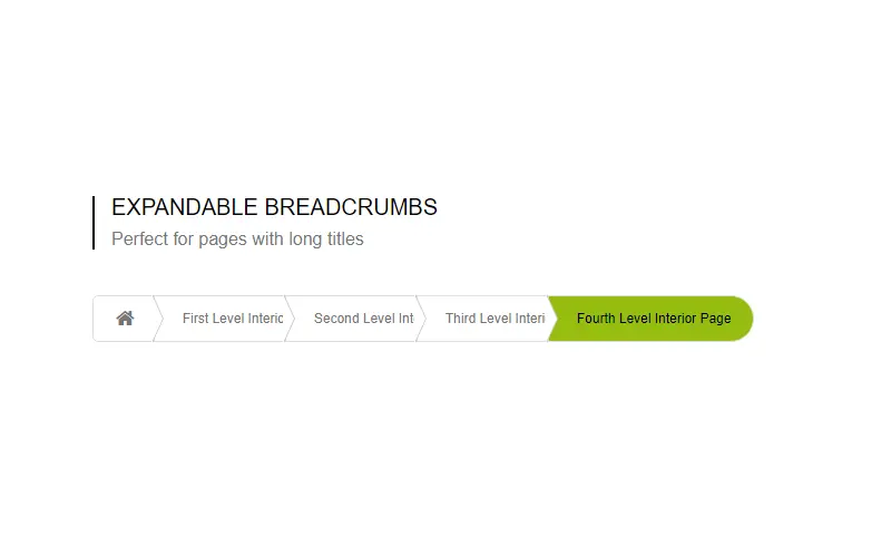 Expandable Breadcrumbs