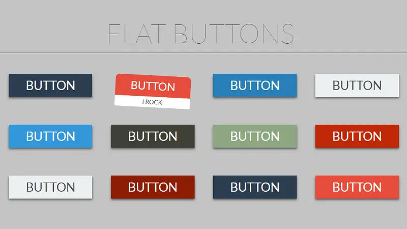 Flat Buttons