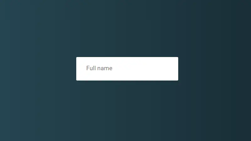 Form Label Show After Input Text Only CSS