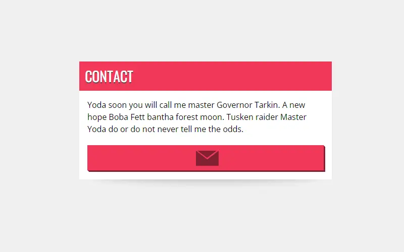 Full CSS Drop Down Contact Form