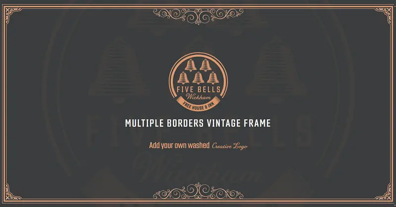 Full Screen Vintage Frame with Multiple Borders