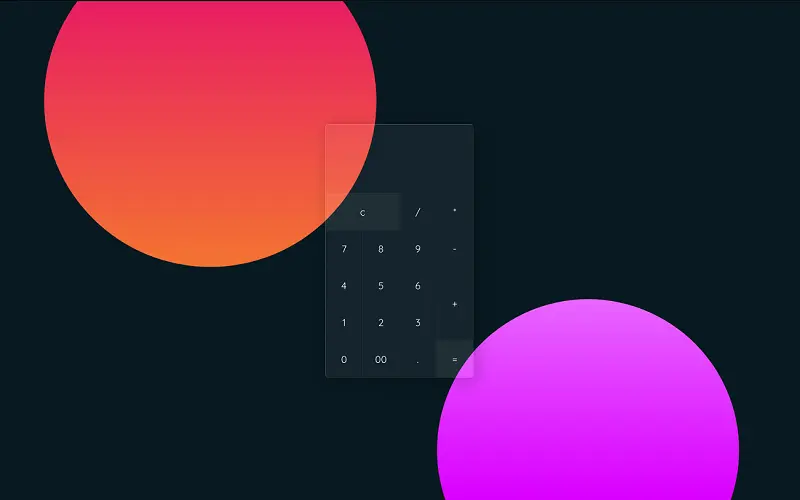 Glassmorph JS Calculator