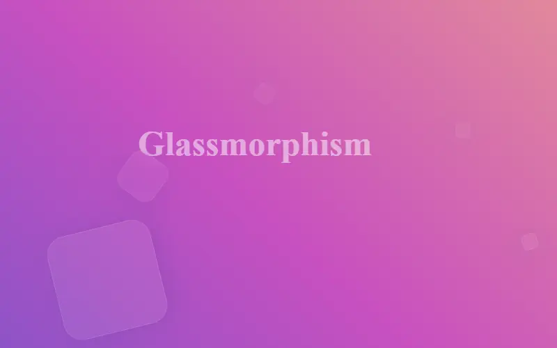 CSS Glassmorphism Effect Animated