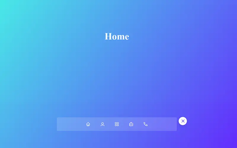 CSS Glassmorphism Effect and Nav Animation