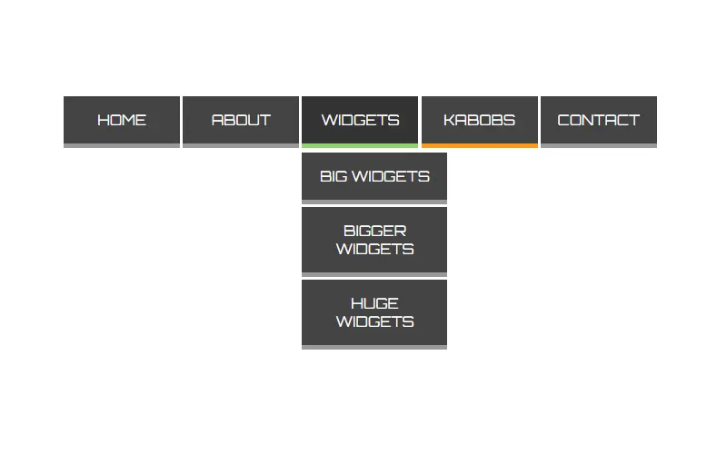 HTML & CSS Dropdown Menu