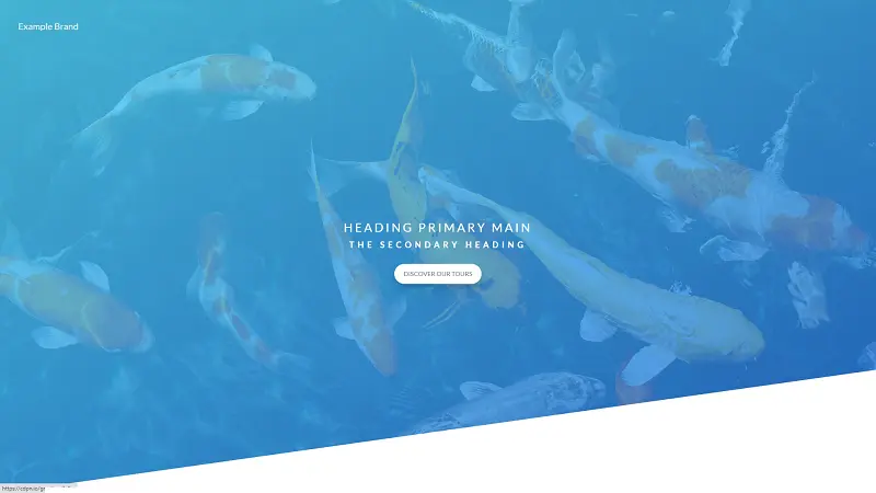 Header For Landing Page Using Clip Path