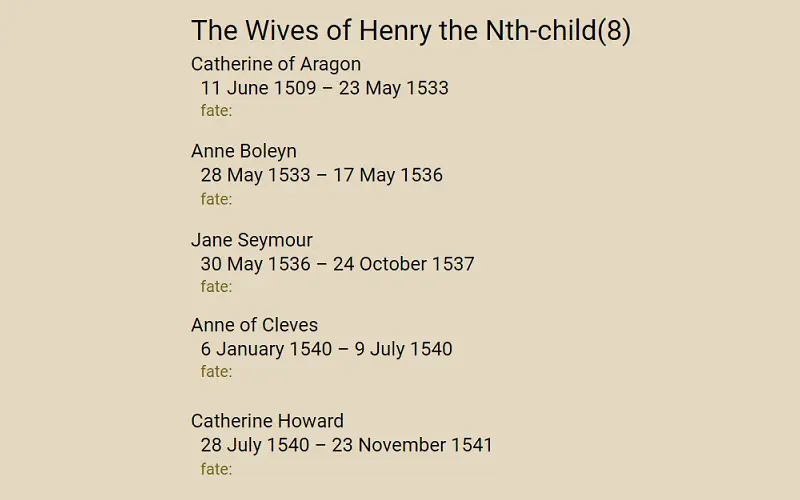 Henry the nth-child(8)