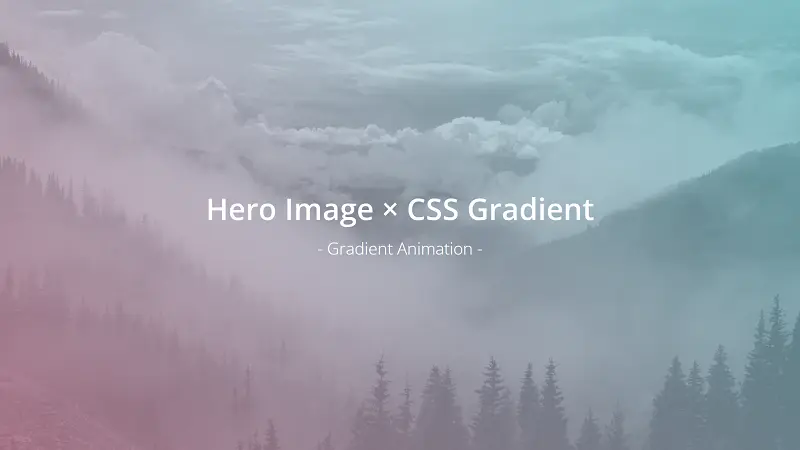 Hero Image × CSS Gradient