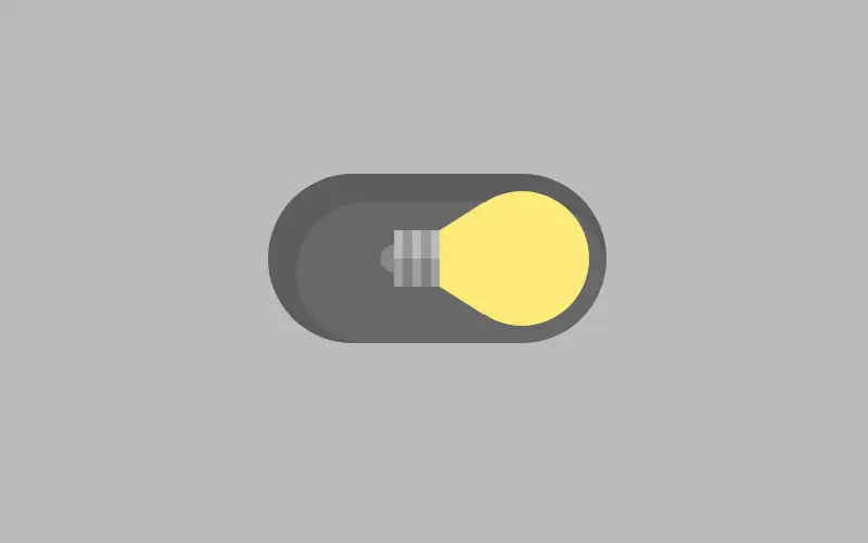 Light Bulb Toggle Switch