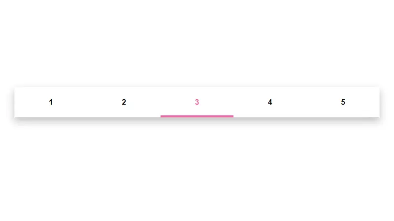 Line Pagination With Hover