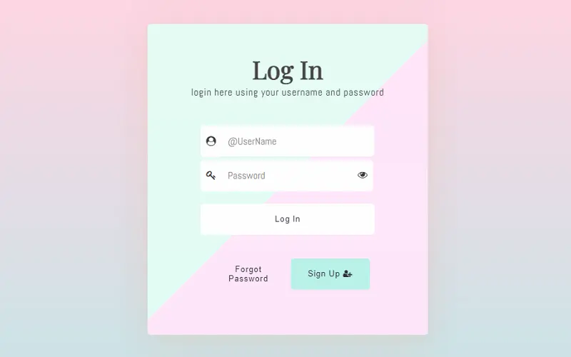 Log In Form CSS 2017