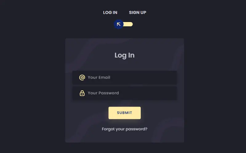 Log In Sign Up – Pure CSS