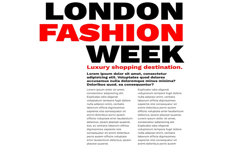 London Fashion Week CSS Magazine Layouts Grid