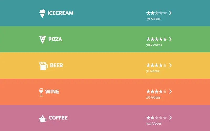Menu With Scroll & Hover Effects