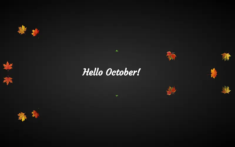 October Falling Leaves CSS Animation