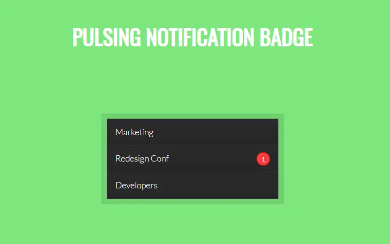 Pulsing Notification