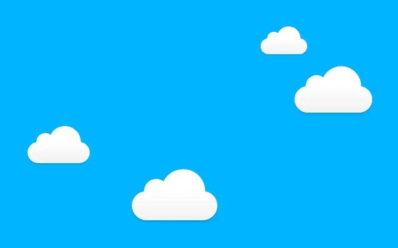 Pure CSS Animated Clouds
