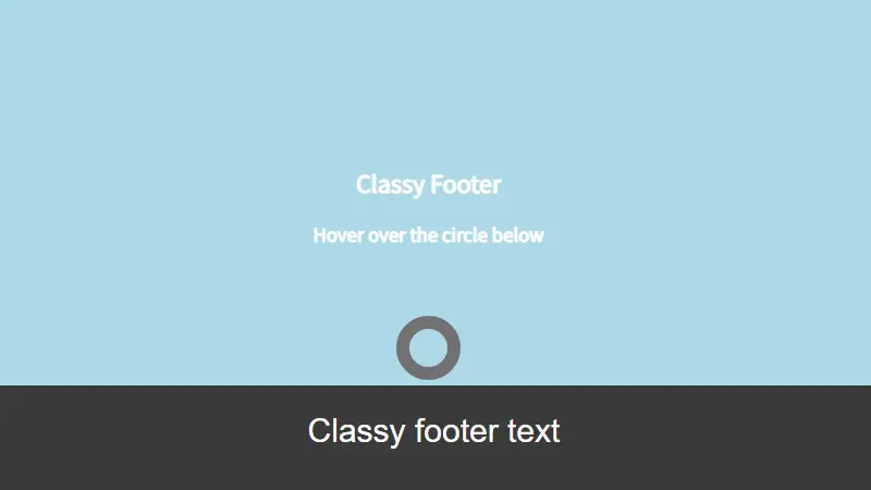 Pure Classy CSS Headers and Footer