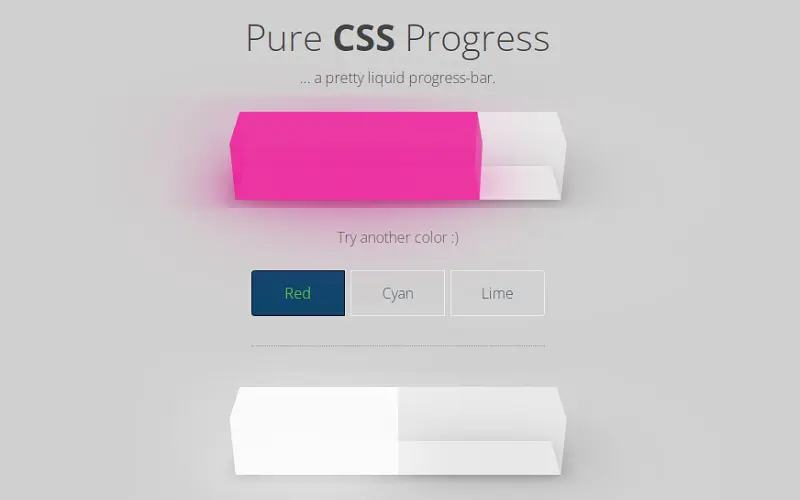 Pure CSS Progress