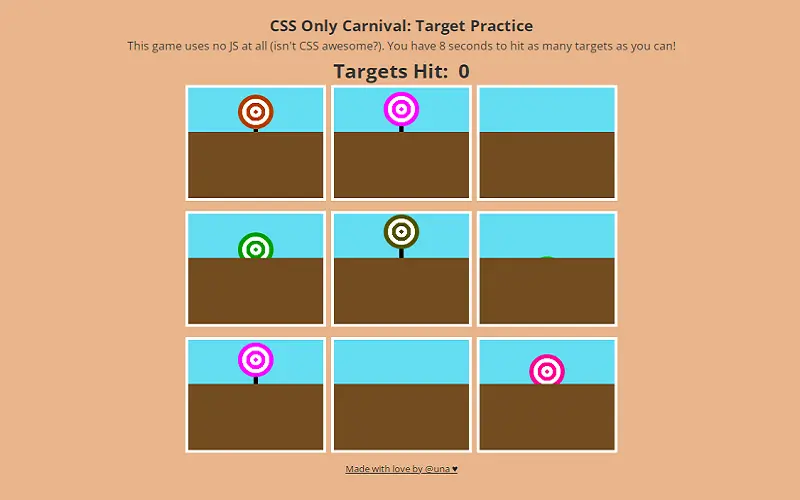 Pure Free CSS Sass Carnival Game