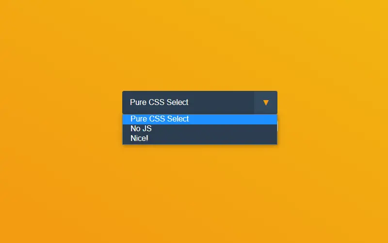 Pure CSS Select