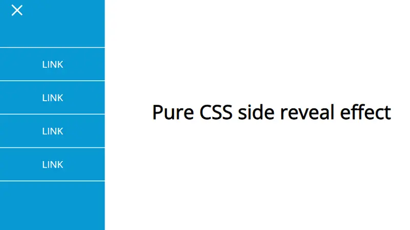 Pure CSS Side Reveal Effect