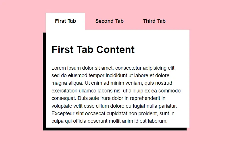 Pure CSS Tab Module