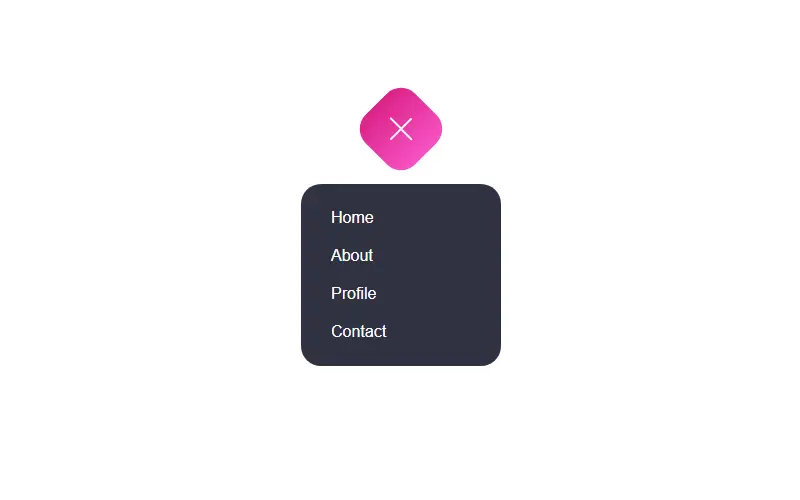 Pure CSS Toggle Menu Button