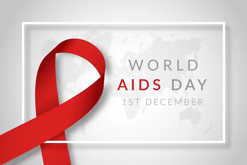 Realistic world aids day illustration