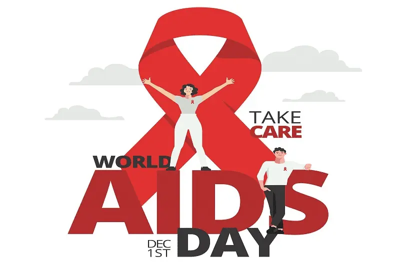 Red ribbon aids day