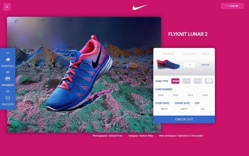 Responsive CSS Grid Nike Layout