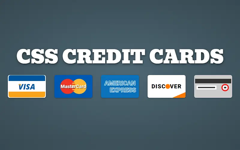 Responsive Credit Cards Icons