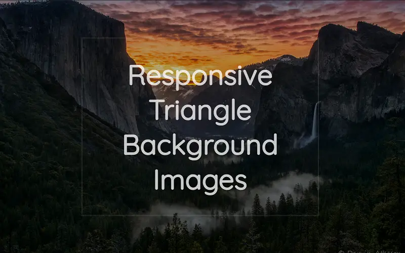 Responsive Triangle Background Images