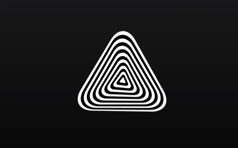 Rotating Rounded Triangles Animation