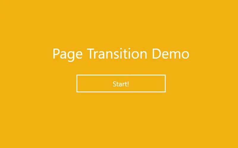 Simple Page Transition