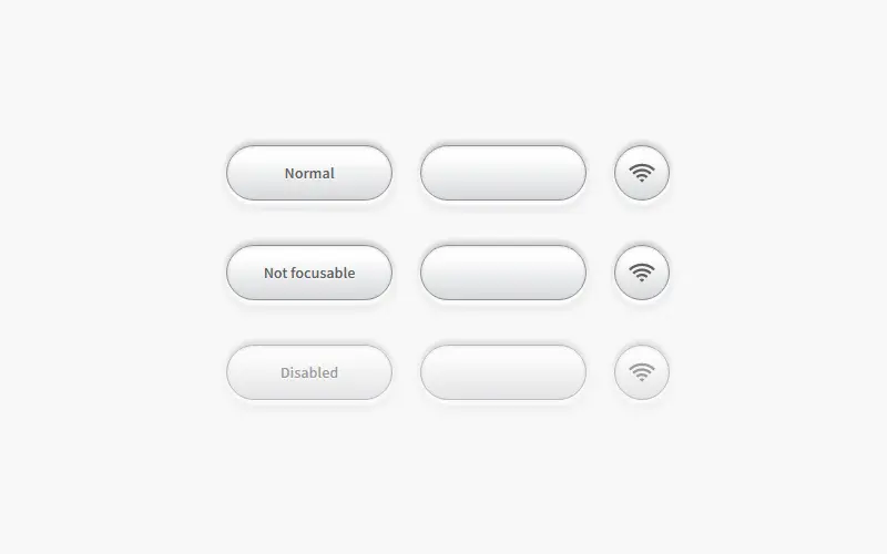 Skeuomorphic Buttons