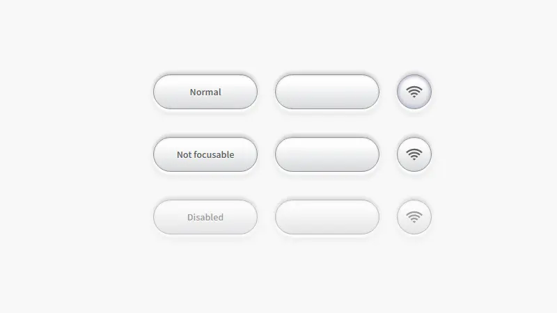 Skeuomorphic Buttons