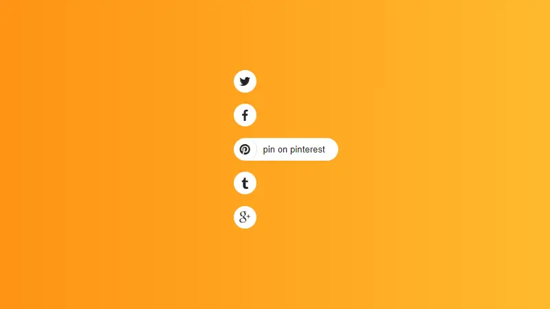 Slide-Out Social Buttons