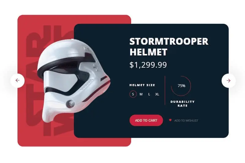 Star Wars CSS Product Card
