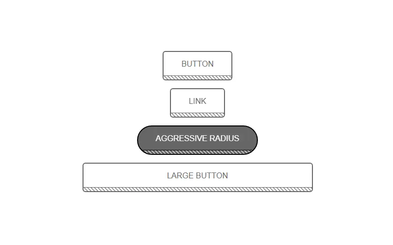 Stripped Diagonal Button Single Border