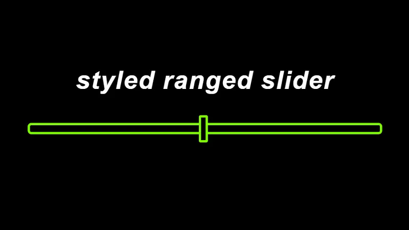 Styled Range Slider