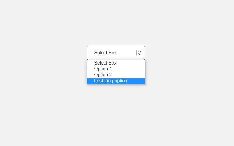 Styling Select Box With CSS