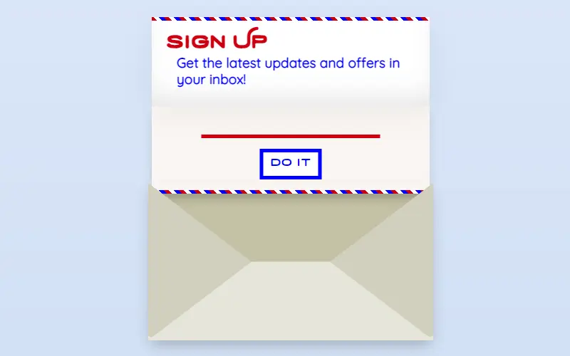 Subscribe Form UI