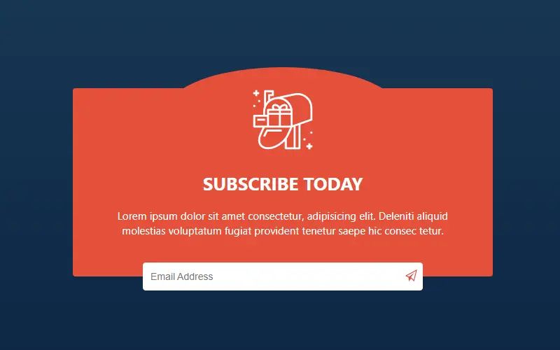 Subscribe Form UI