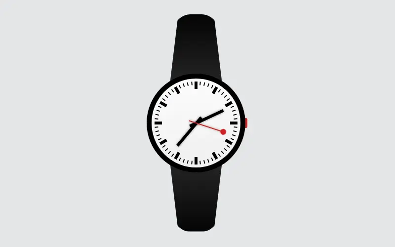 Swiss Design Watch – Pure CSS