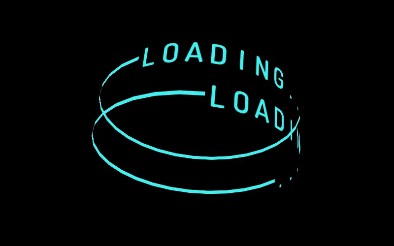Text Ring Loading Animation
