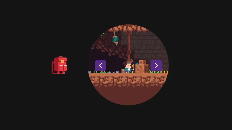 The Mine No JS CSS only adventure game