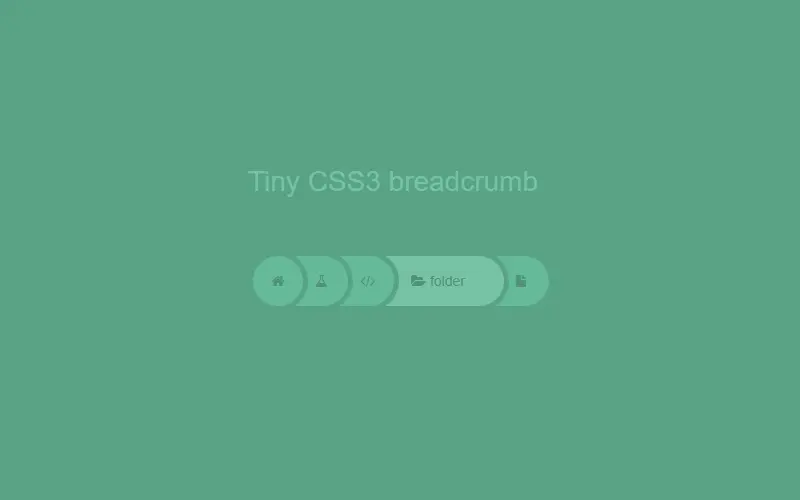 Tiny CSS3 Round Breadcrumb